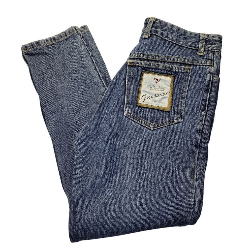 Guess Georges Marciano Vintage Jeans Large Square Back Pocket Patch Women's
